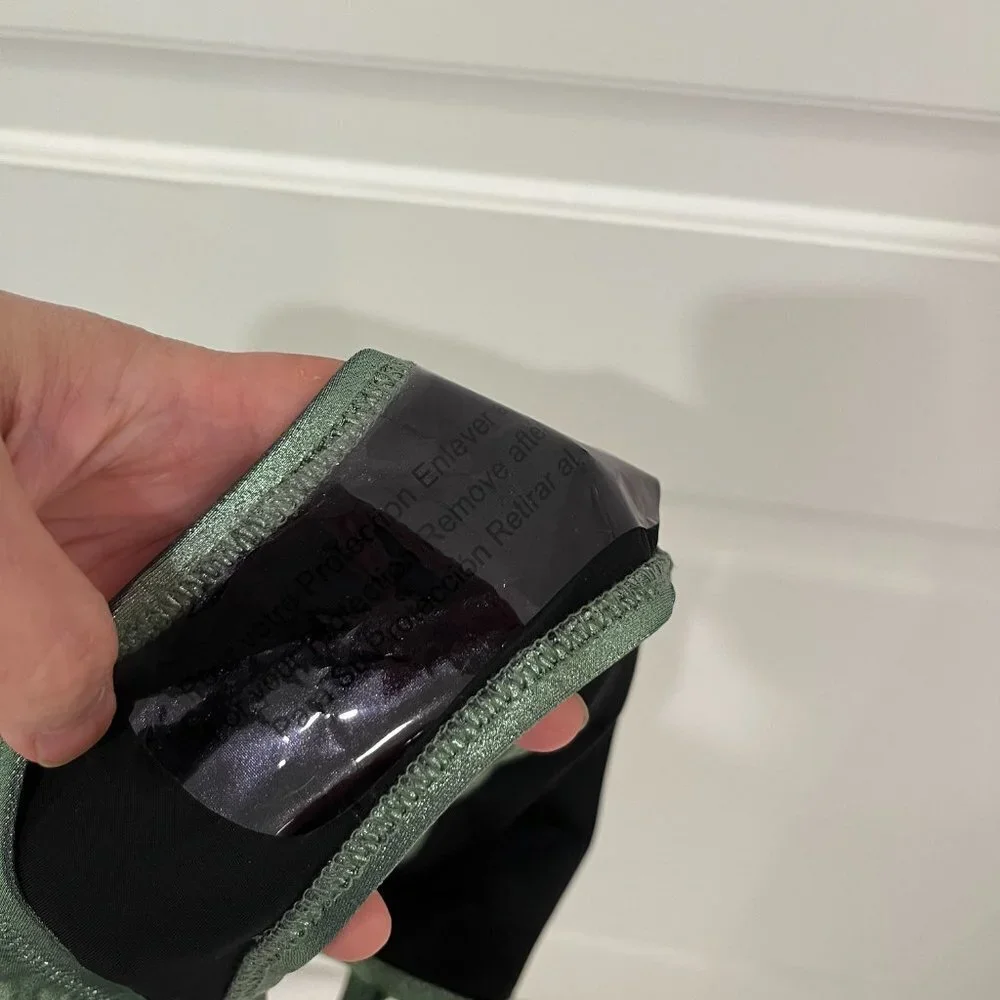 NWT Solid & Striped Elsa Bikini Swim Bottom MEDIUM Metallic Green Sage - Picture 8 of 8